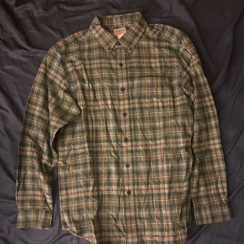 Plaid Button-Up Shirt